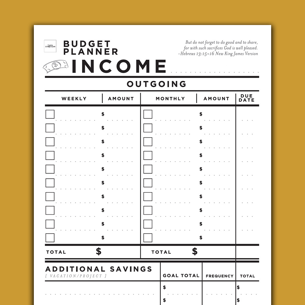 Creative Christian Planner - Add Ons - incmedia.org