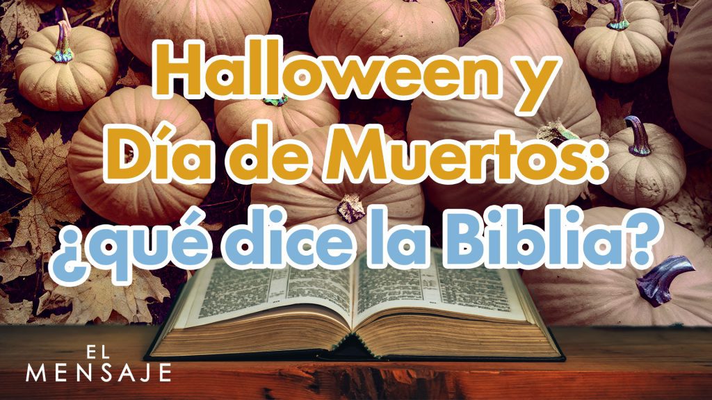 Bible centered in front of pumpkins.